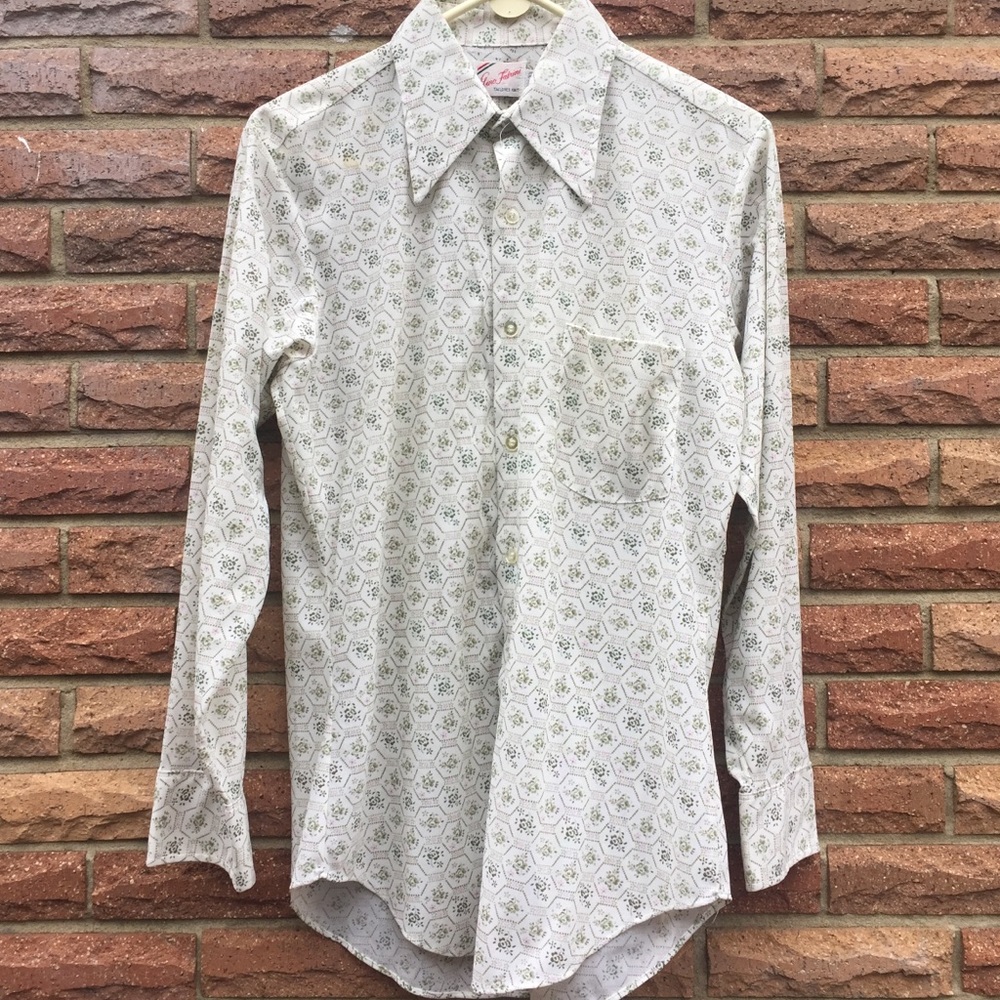 🎀 VINTAGE 🎀 Men’s long sleeve polyester shirt